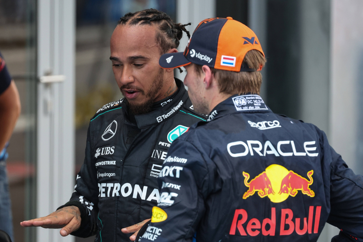 Lewis Hamilton, Max Verstappen, Barcelona, 2024