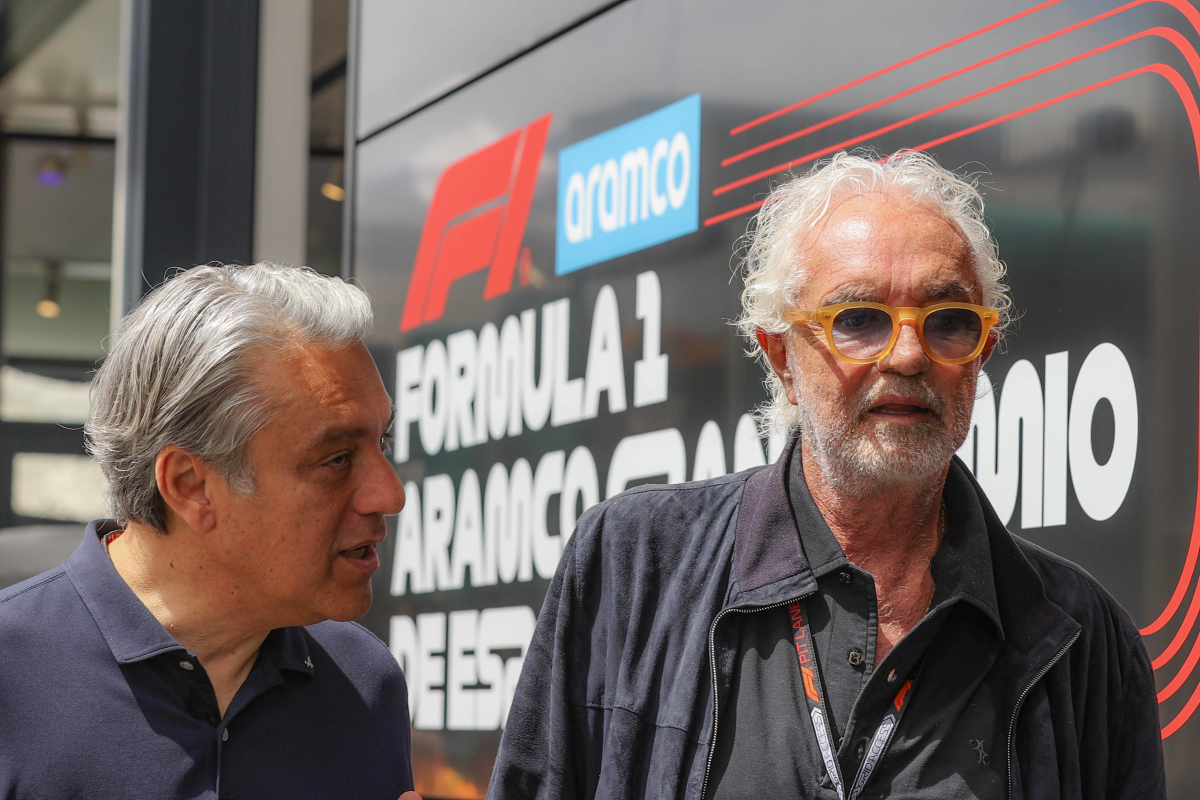 Luca de Meo and Flavio Briatore at Alpine