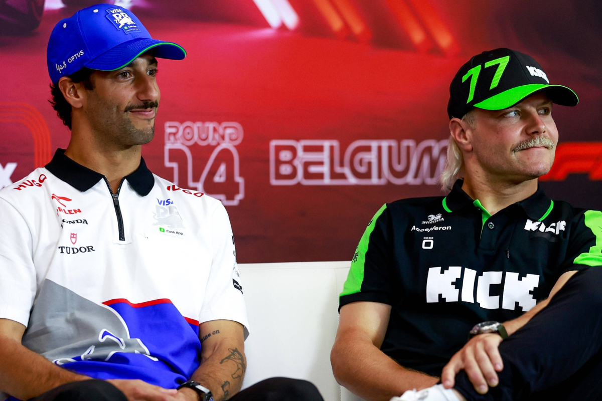 An image of Daniel Ricciardo and Valtteri Bottas